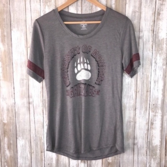 NCAA Tops - NCAA Montana Grizzlies Bear Paw Tee Women’s Medium